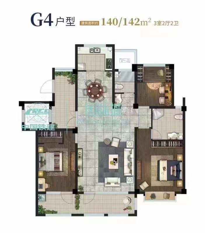 3中铁国际城电梯花园洋房,顶账房,可更名