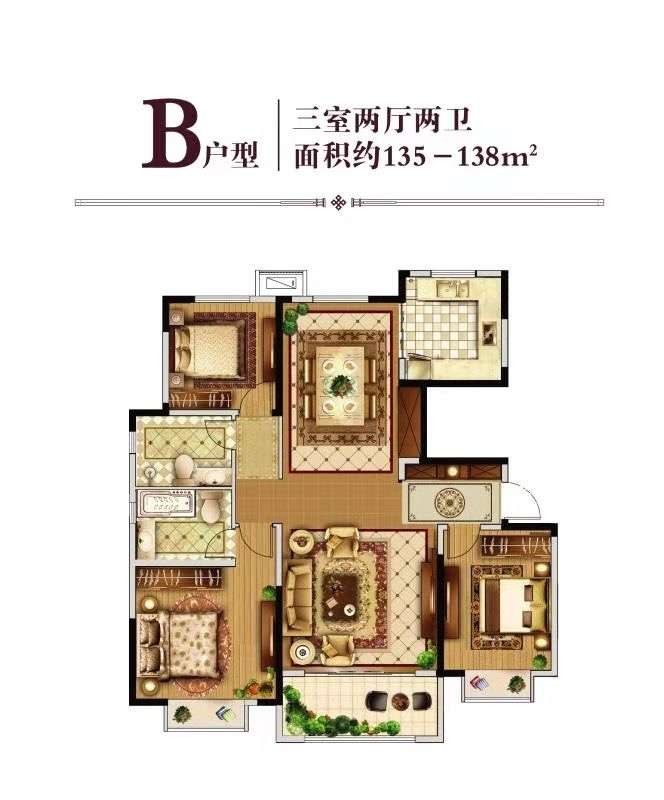 3恒隆凯旋9号,电梯好户型,三室两卫,赠送全屋新风系统